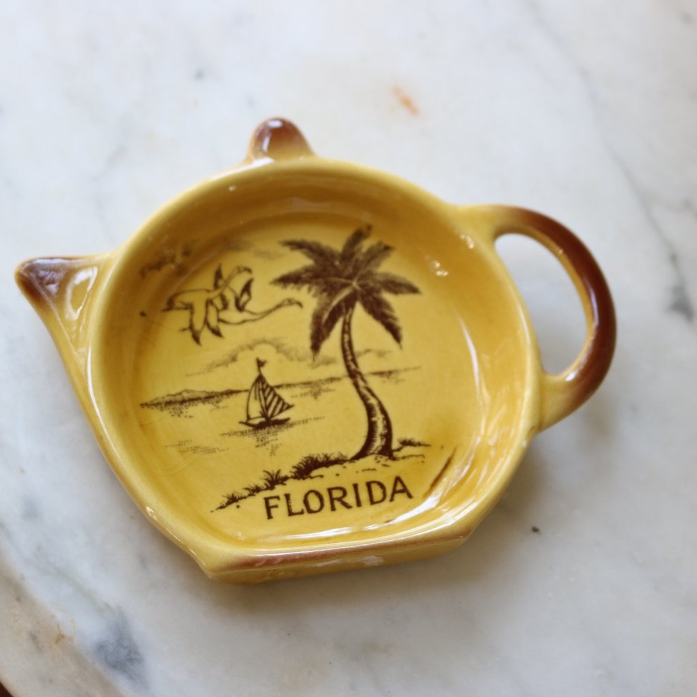 Vintage Florida Teabag Holder